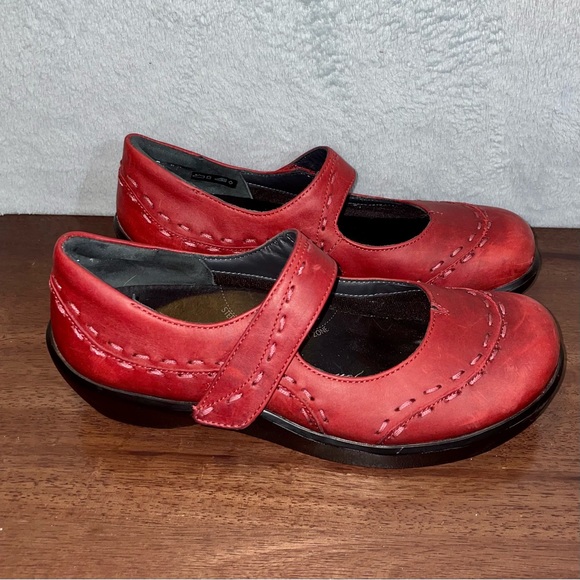 ziera Shoes Ziera Womens Mary Jane Gummibear Red Leather Shoes Size 38 Poshmark